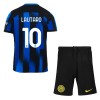 Conjunto (Camiseta+Pantalón Corto) Inter Milan Lautaro Martinez 10 Primera Equipación 23-24 - Niño